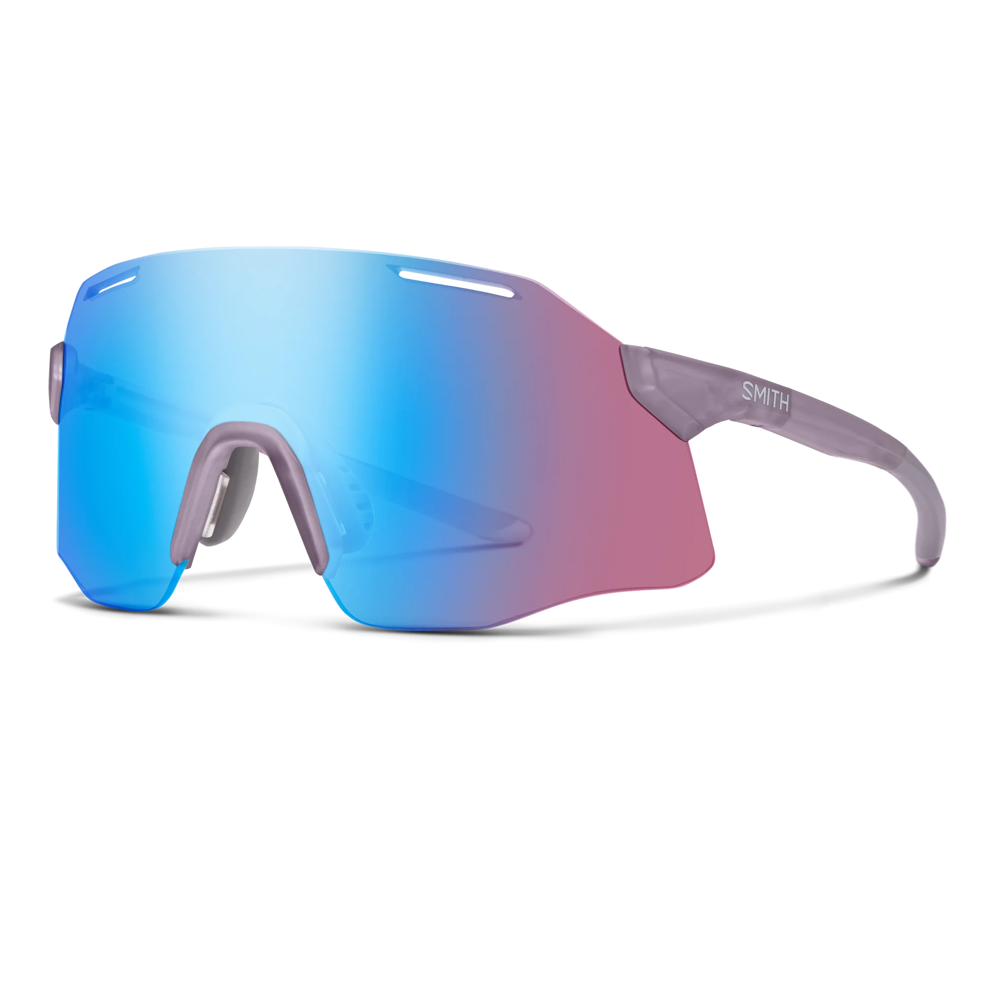 Lunettes de soleil Smith - Vert PivLock - Cristal Meteorite mat - ChromaPop Low Light Rose Blue Mirror - Cat.1