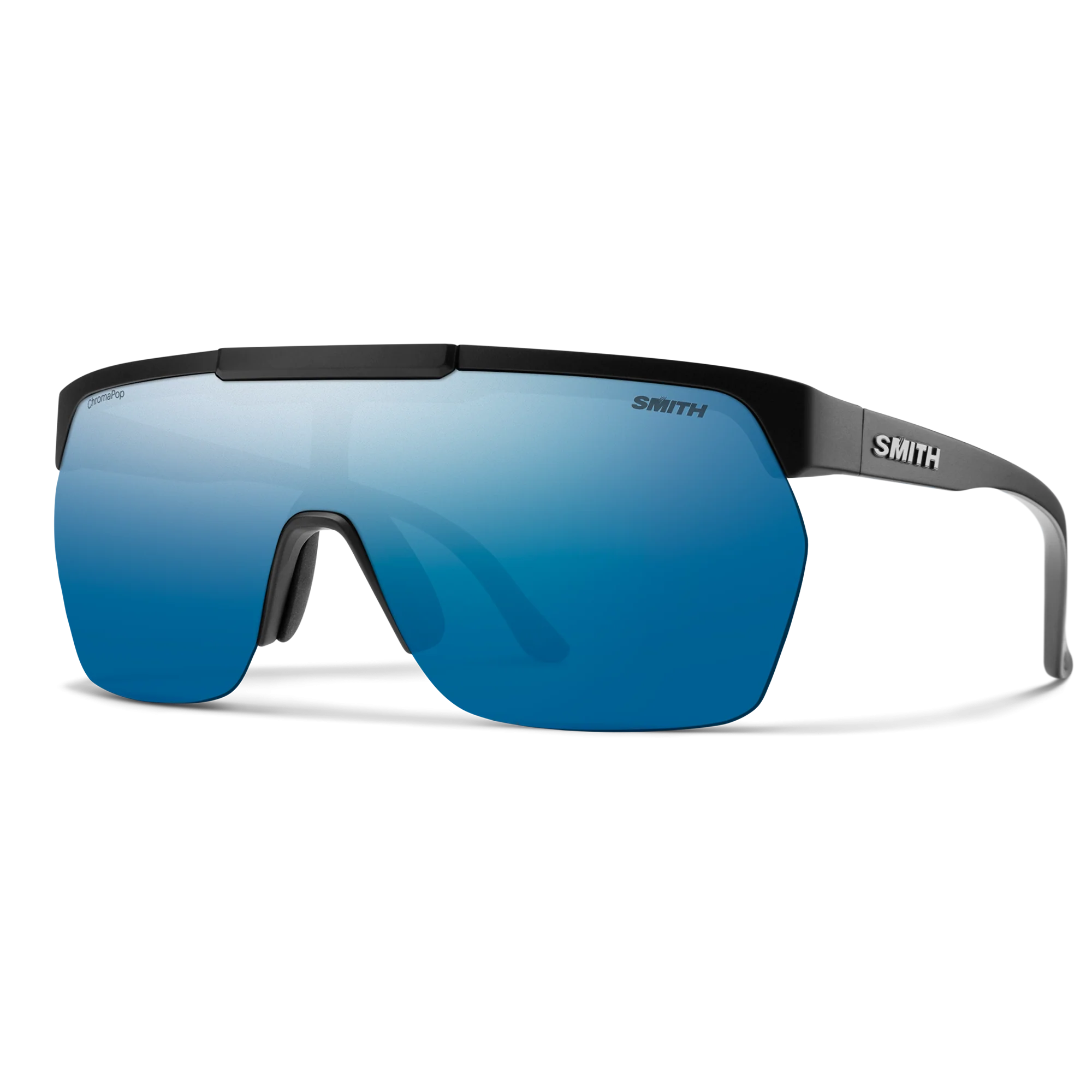 Lunettes de soleil Smith - XC - Noir mat - ChromaPop Polarized Blue Mirror - Cat.3
