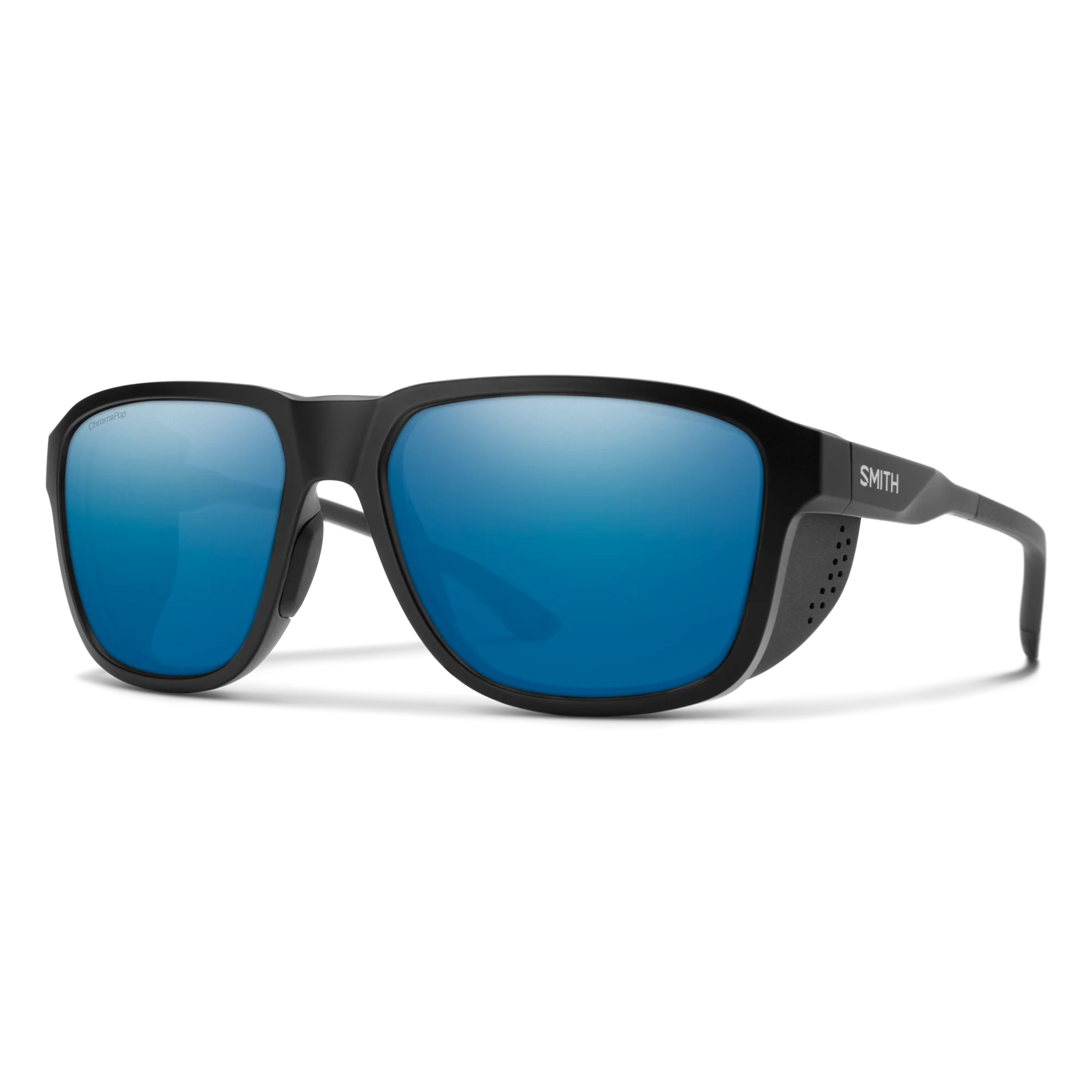 Lunettes de soleil Smith - Embark - Noir mat - ChromaPop Glass Polarized Blue Mirror - Cat.3