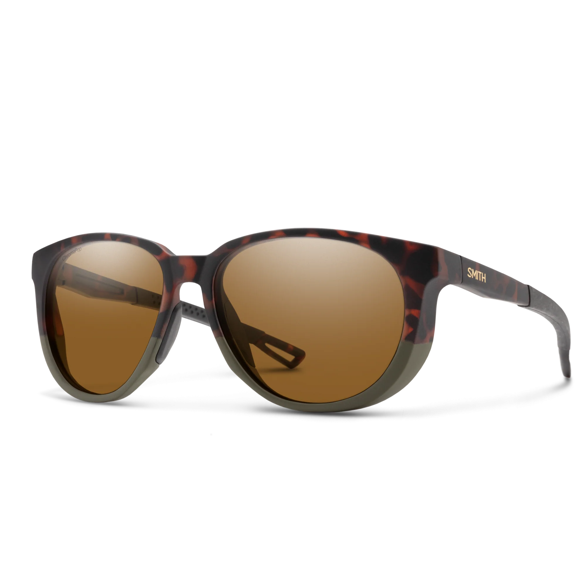 Lunettes de soleil Smith - Seeker - Écaille Forest AK mat - ChromaPop Polarized Brown - Cat.3