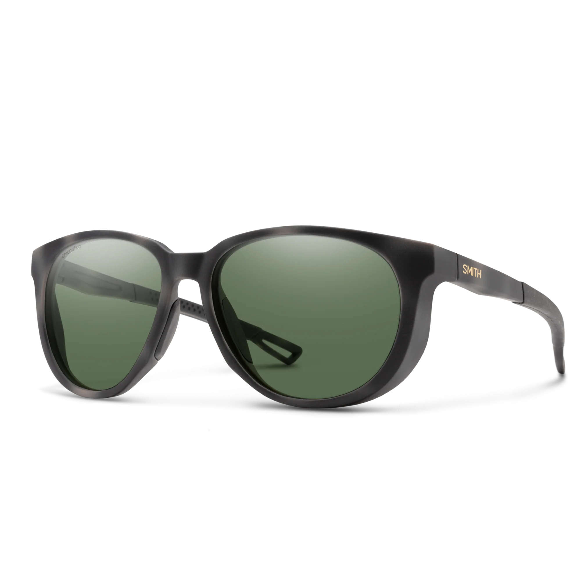 Lunettes de soleil Smith - Seeker - Écaille Ash mat - ChromaPop Polarized Gray Green - Cat.3