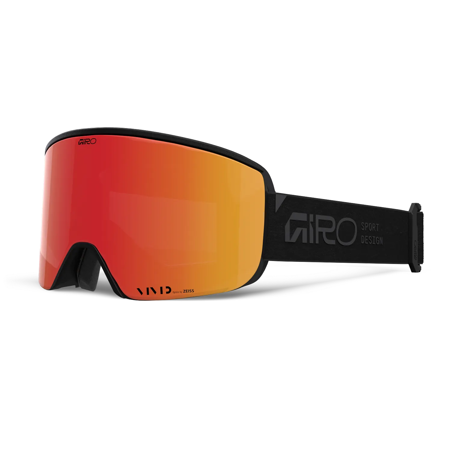Masque de ski Giro - AXIS STACKED - Black/Ember