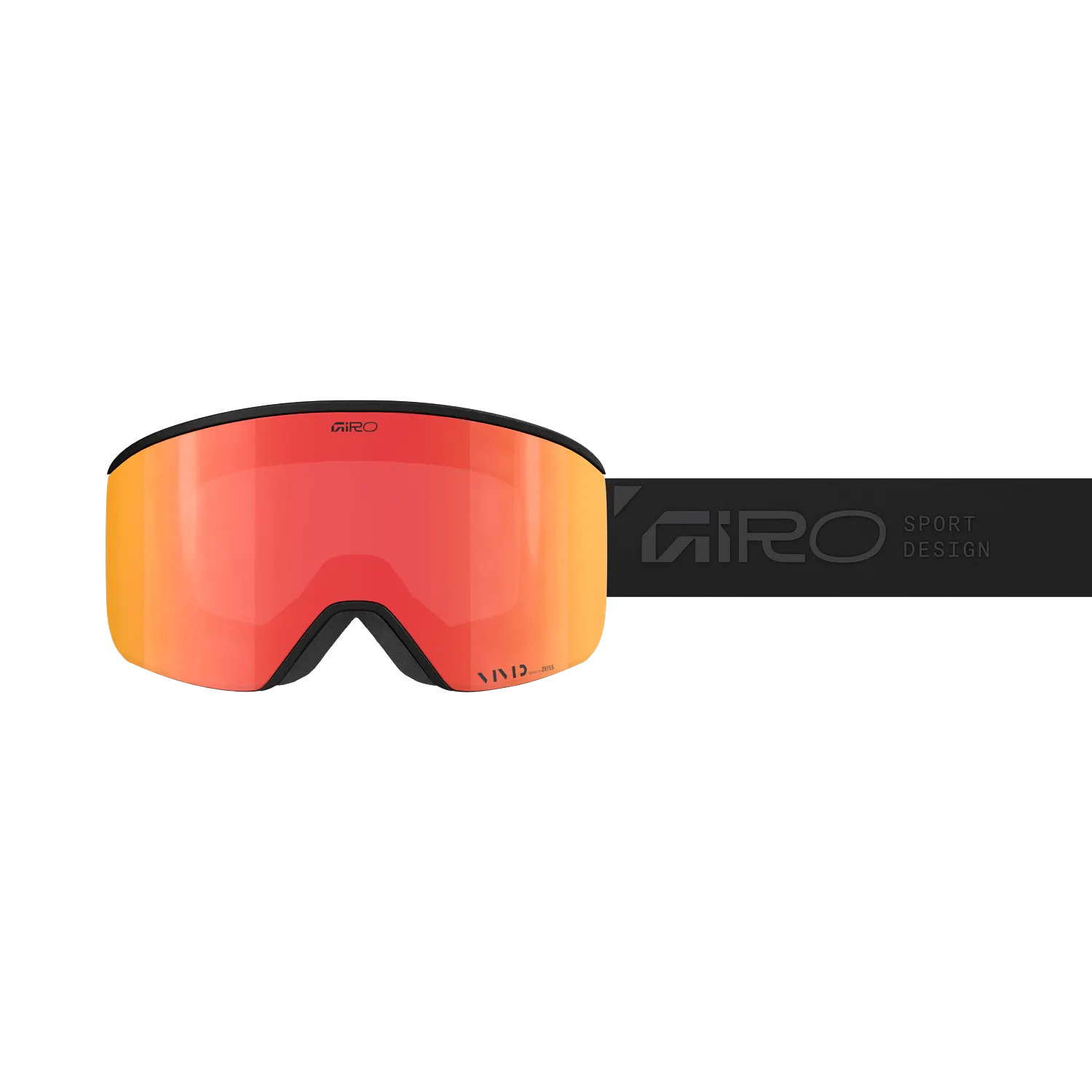 Masque de ski Giro - AXIS STACKED - Black/Ember 2