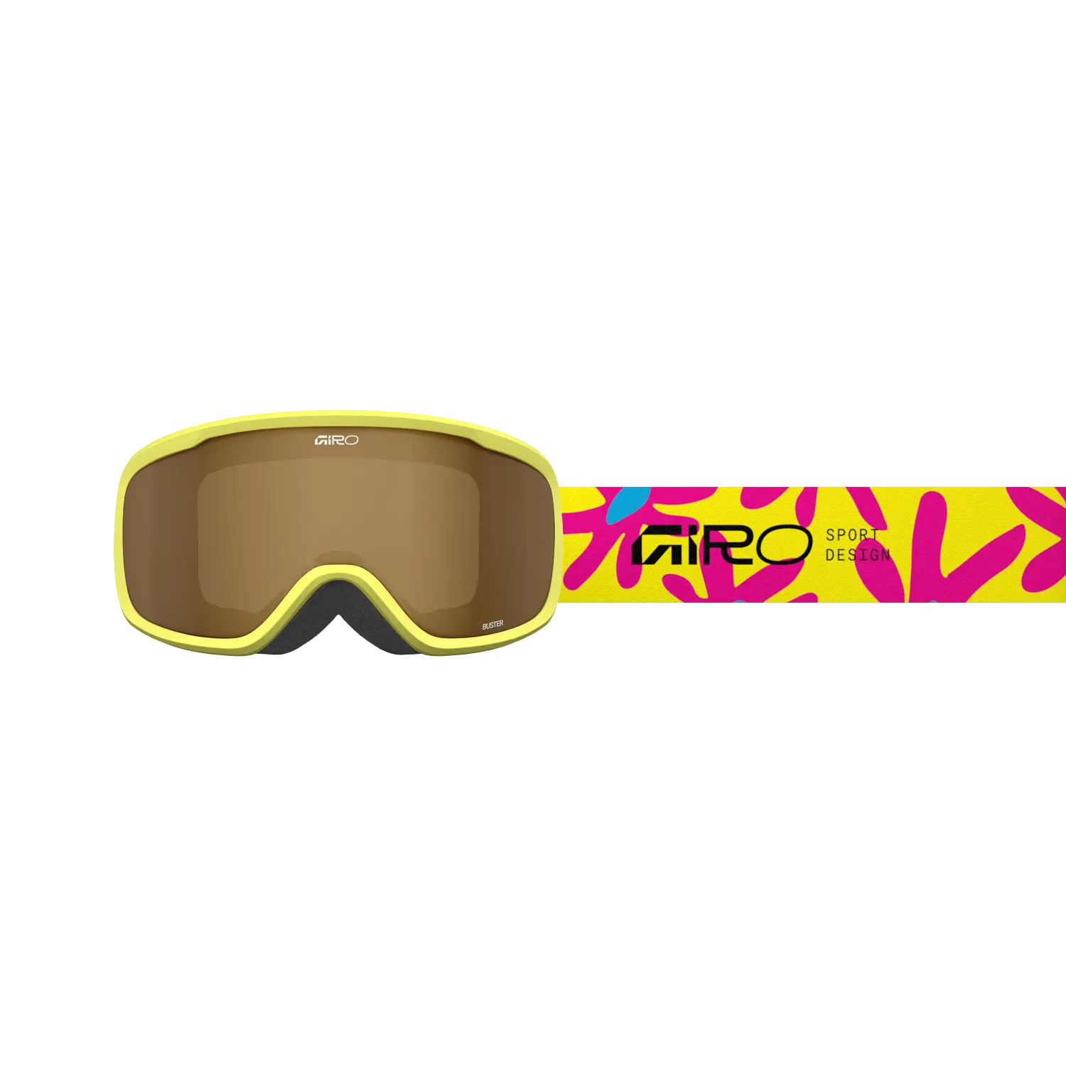 Masque de ski enfant Giro - BUSTER FLOWERS - Yellow/Amber Rose 2