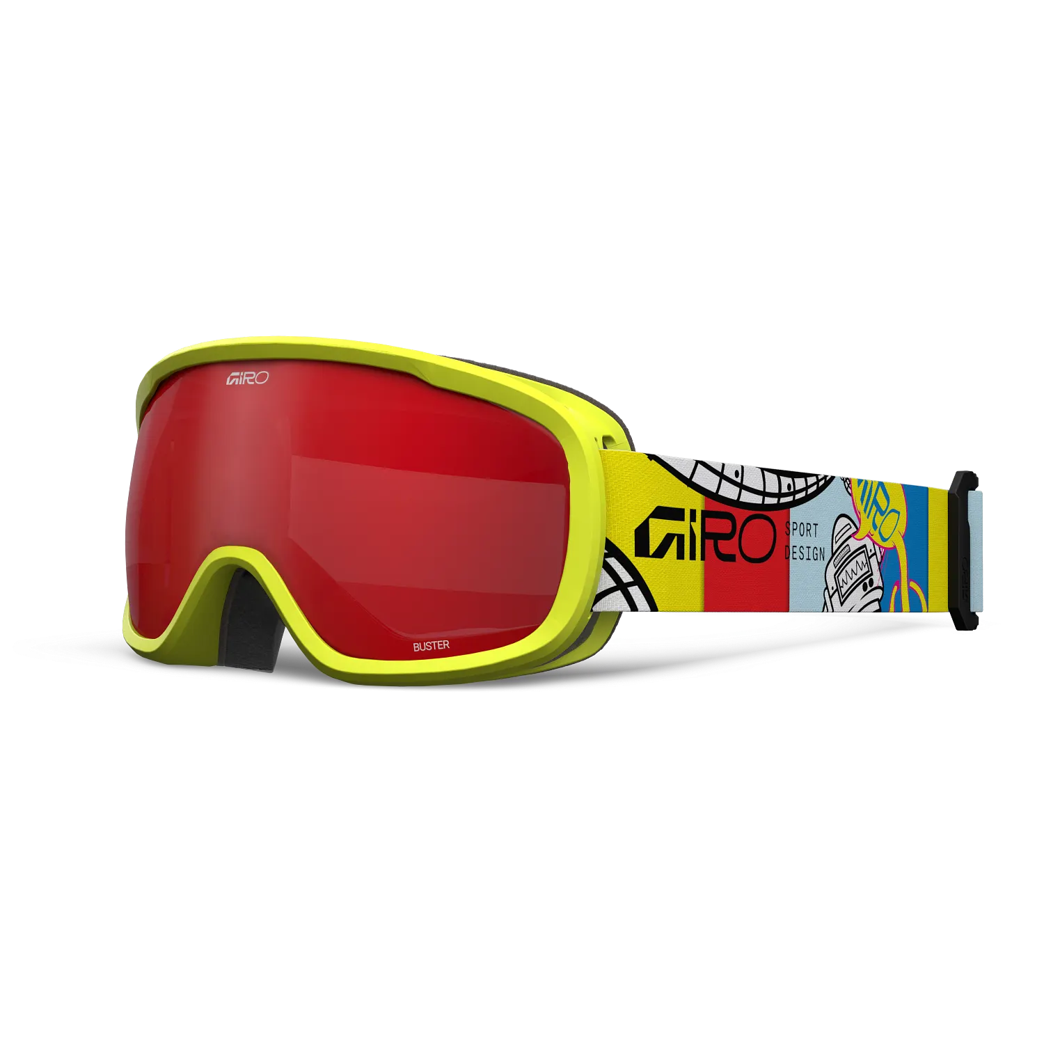 Masque de ski enfant Giro - BUSTER ROBOT - Yellow/Amber Scarlet