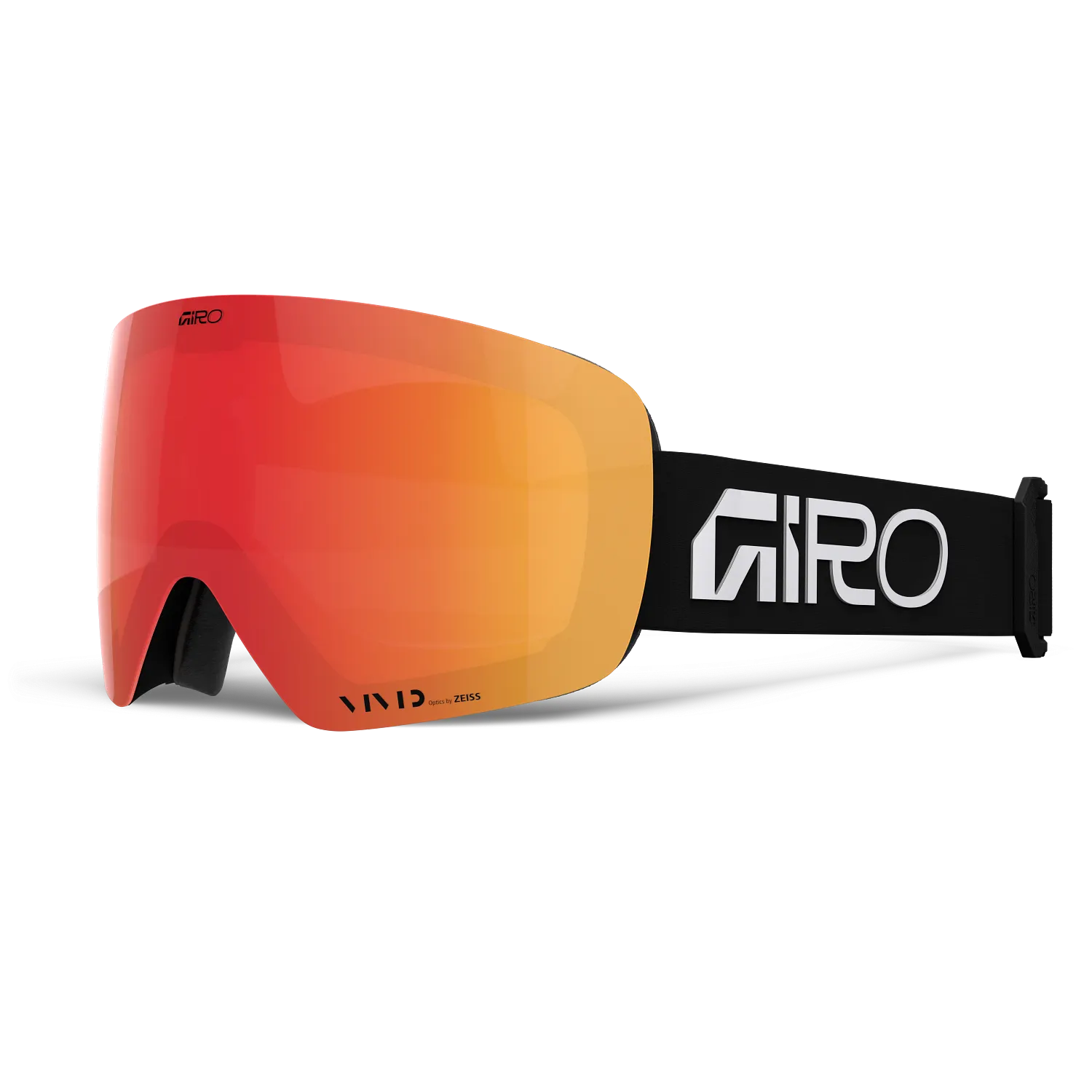 Masque de ski Giro - CONTOUR WORDMARK - Black + White/Ember