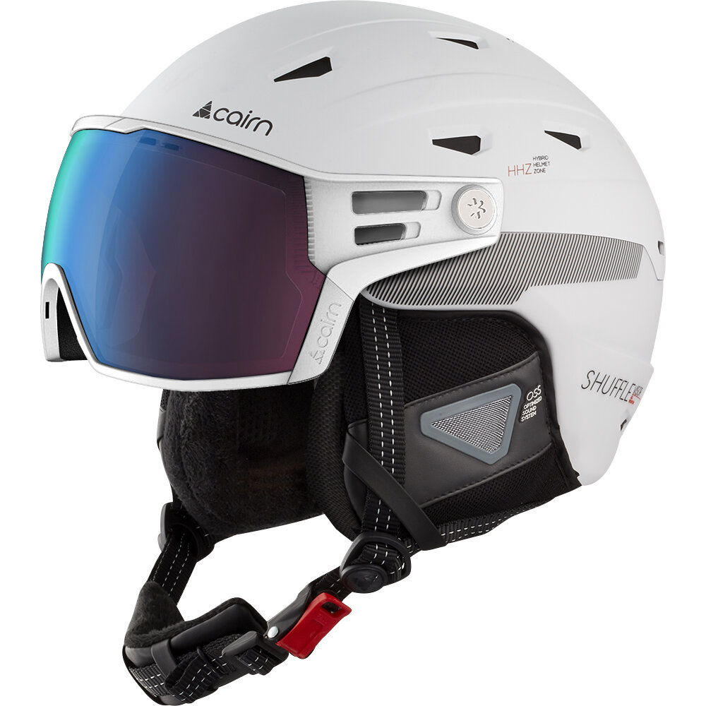 Casque de ski Cairn - SHUFFLE S-VISOR EVOLIGHT NXT® Cat.1 à 3 - White