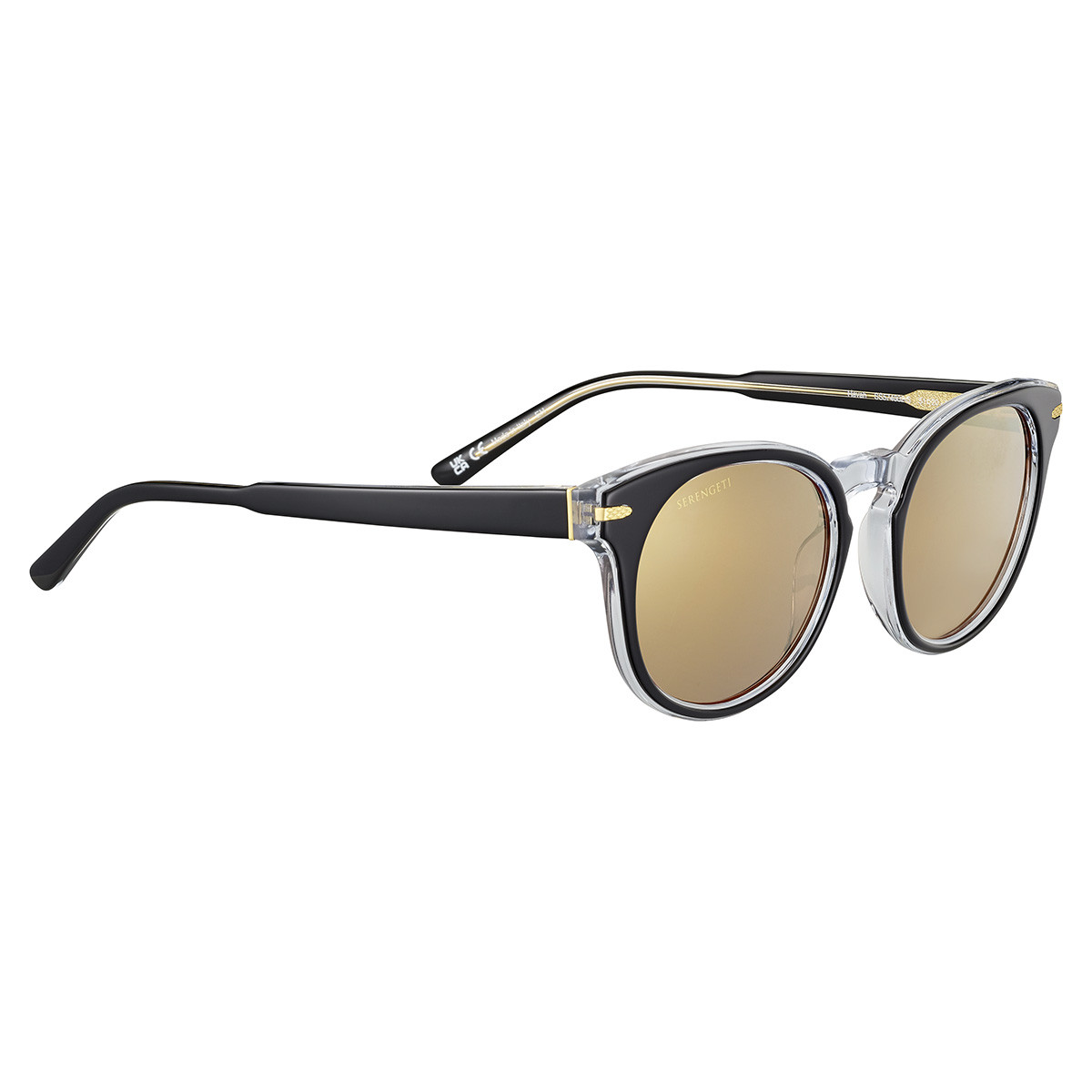 Havah_Shiny Black Transparent Layer-Mineral Polarized Drivers Gold Cat 3 to 3-010