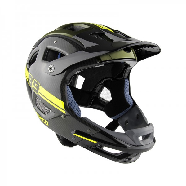 CASCO_MTBE_FullFace_Black-Olive_Neon_Carbon_Shiny_persp_rgb_96dpi_800px_04-1457_600x600