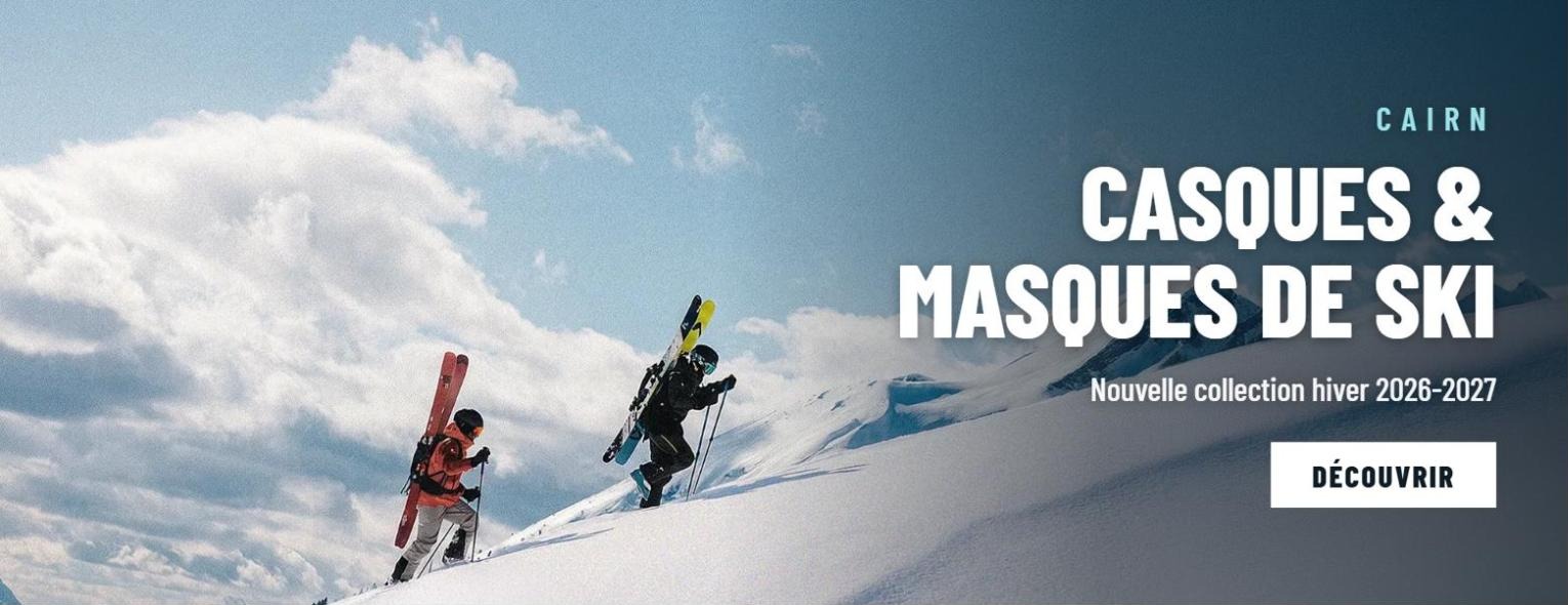 Casques et masques de ski Cairn