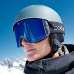 Masque de ski Bollé Blackridge Black Corp Matte Phantom+ Blue Semi-Polarisé vue 3