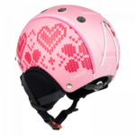 Casque de ski enfant Casco Mini Pro 2 Cardigan pink