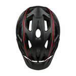 Casque de vélo Casco - ACTIV SL Structure - Noir structuré et rouge 6