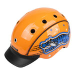 Casque de vélo et de Ski Casco - MINI 2 Junior - Tigro Blaze - Orange et bleu 6