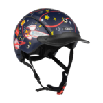 Casque de vélo et de Ski Casco - MINI 2 Junior - Spacemouse Rocket - Bleu foncé mat