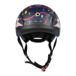 Casque de vélo et de Ski Casco - MINI 2 Junior - Spacemouse Rocket - Bleu foncé mat 2