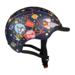 Casque de vélo et de Ski Casco - MINI 2 Junior - Spacemouse Rocket - Bleu foncé mat 3
