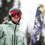 Masque de ski Smith - Preview - Vert Fatigue - ChromaPop Everyday Red Mirror 5