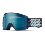Masque de ski Smith - Stash XL - Bleu nuit Snow - ChromaPop Everyday Blue Mirror