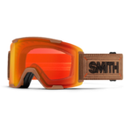 Masque de ski Smith - Stash XL - Camel Warm Steel - ChromaPop Everyday Red Mirror