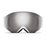 Masque de ski Smith - I/O MAG S - Blanc Chunky Knit - ChromaPop Sun Platinum Mirror