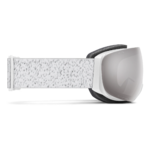 Masque de ski Smith - I/O MAG S - Blanc Chunky Knit - ChromaPop Sun Platinum Mirror