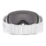 Masque de ski Smith - I/O MAG S - Blanc Chunky Knit - ChromaPop Sun Platinum Mirror