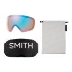Masque de ski Smith - I/O MAG S - Blanc Chunky Knit - ChromaPop Sun Platinum Mirror