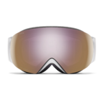 Masque de ski Smith - I/O MAG S - Blanc Chunky Knit - ChromaPop Everyday Rose Gold Mirror