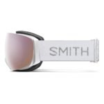 Masque de ski Smith - I/O MAG S - Blanc Chunky Knit - ChromaPop Everyday Rose Gold Mirror