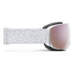 Masque de ski Smith - I/O MAG S - Blanc Chunky Knit - ChromaPop Everyday Rose Gold Mirror