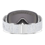 Masque de ski Smith - I/O MAG S - Blanc Chunky Knit - ChromaPop Everyday Rose Gold Mirror