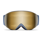 Masque de ski Smith - I/O MAG S - Bleu Acier Split - ChromaPop Sun Black Gold Mirror