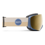 Masque de ski Smith - I/O MAG S - Bleu Acier Split - ChromaPop Sun Black Gold Mirror
