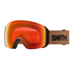 Masque de ski Smith - 4D MAG XL - Noir Warm Steel - ChromaPop Everyday Red Mirror