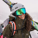 Masque de ski Smith - 4D MAG - Noir - ChromaPop Everyday Green Mirror 3