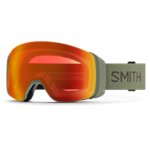 Masque de ski Smith - 4D MAG - Vert Fatigue - ChromaPop Everyday Red Mirror