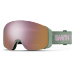 Masque de ski Smith - 4D MAG - Olive Warm Steel - ChromaPop Everyday Rose Gold Mirror