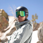 Masque de ski Smith - Squad MAG - Noir - ChromaPop Sun Green Mirror 3