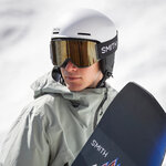 Masque de ski Smith - Squad MAG - Noir - ChromaPop Sun Black Gold Mirror 2