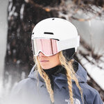 Masque de ski Smith - Squad MAG - Blanc Vapor - ChromaPop Everyday Rose Gold Mirror 2