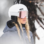 Masque de ski Smith - Squad MAG - Blanc Vapor - ChromaPop Everyday Rose Gold Mirror 4