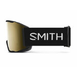 Masque de ski Smith - Squad MAG Low Bridge Fit - Noir - ChromaPop Sun Black Gold Mirror