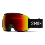 Masque de ski Smith - Squad - Noir - ChromaPop Sun Red Mirror