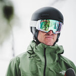 Masque de ski Smith - 4D MAG - Blanc Vapor - ChromaPop Everyday Green Mirror 3