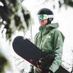 Masque de ski Smith - 4D MAG - Blanc Vapor - ChromaPop Everyday Green Mirror 4