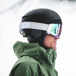 Masque de ski Smith - 4D MAG - Blanc Vapor - ChromaPop Everyday Green Mirror 5