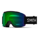 Masque de ski Smith - Squad - Noir - ChromaPop Everyday Green Mirror