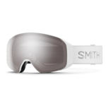 Masque de ski Smith - 4D MAG S - Blanc Chunky Knit - ChromaPop Sun Platinum Mirror