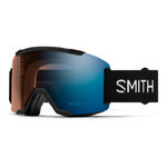 Masque de ski Smith - Squad Low Bridge Fit - Noir - ChromaPop Pro Photochromic Blue Mirror